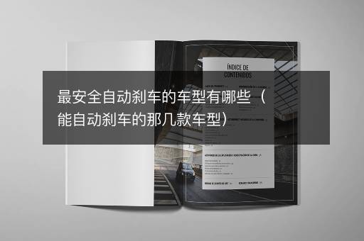 最安全自动刹车的车型有哪些（能自动刹车的那几款车型）